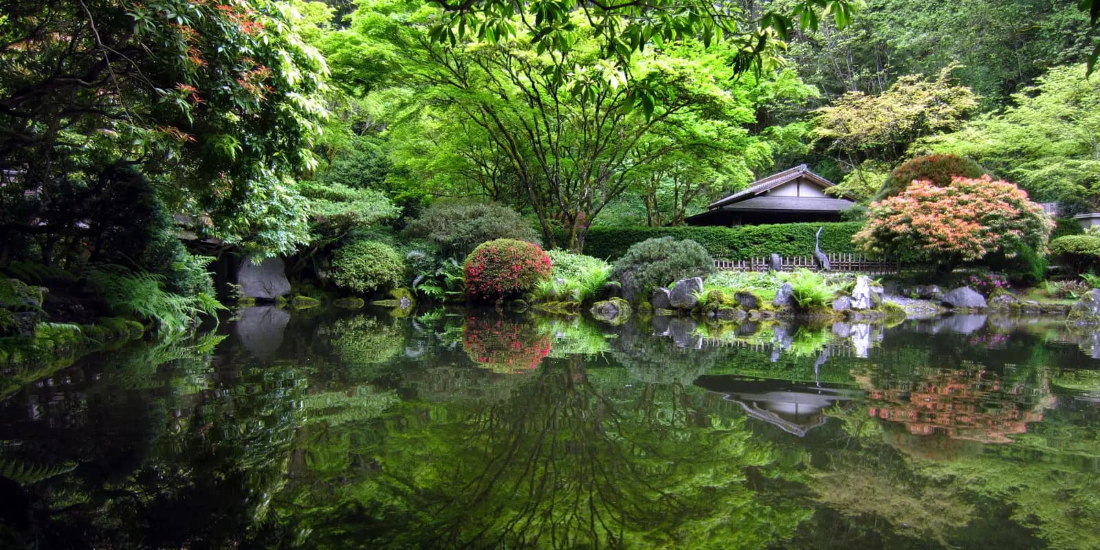 Tea House and Upper Pond - Drewry