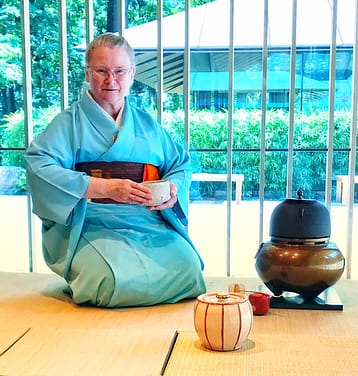 Barbara Walker at Tea Ceremony