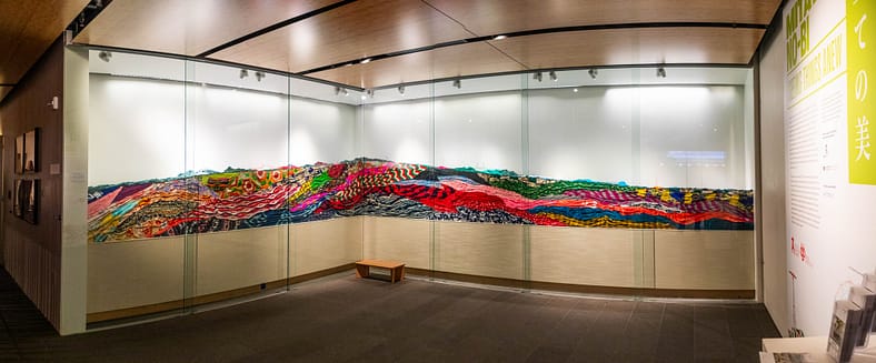 Macro view of the Out of Disorder exhibit in the Tanabe gallery