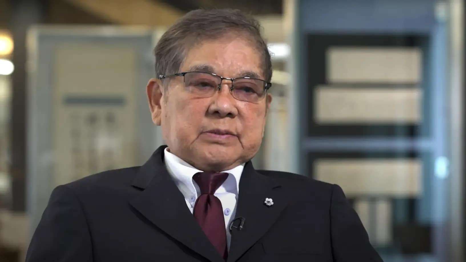 Kinya Hira, the first Garden Director of Portland Japanese Garden, sitting down for a filmed interview.