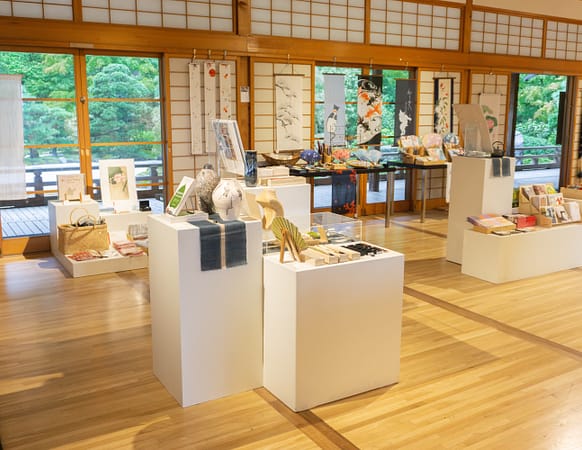 a marketplace in a pavilion