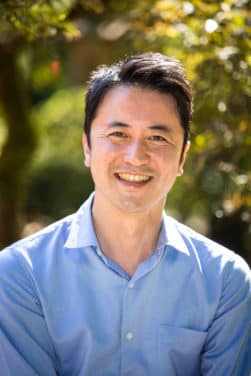 A photo of Akihito Nakanishi, Portland Japanese Garden's Arlene Schnitzer Curator of Culture, Art, and Education