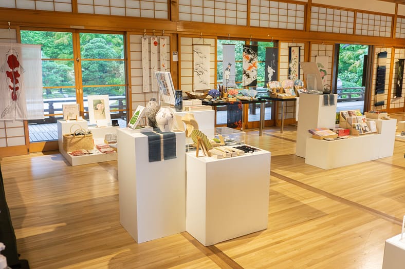 a marketplace in a pavilion