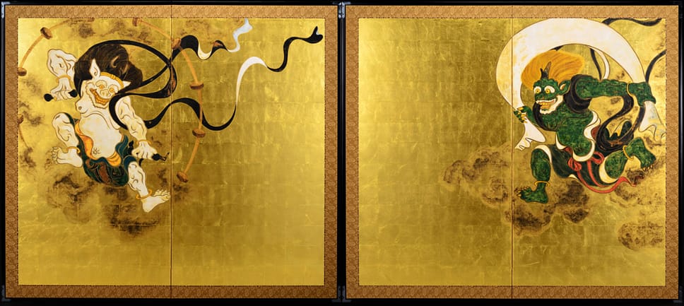 カイジュウハンティング shoko nakazawa デハラユキノリ uamou Japanese Hanging Scroll - Inseparable Lovebirds | Kakejiku Art