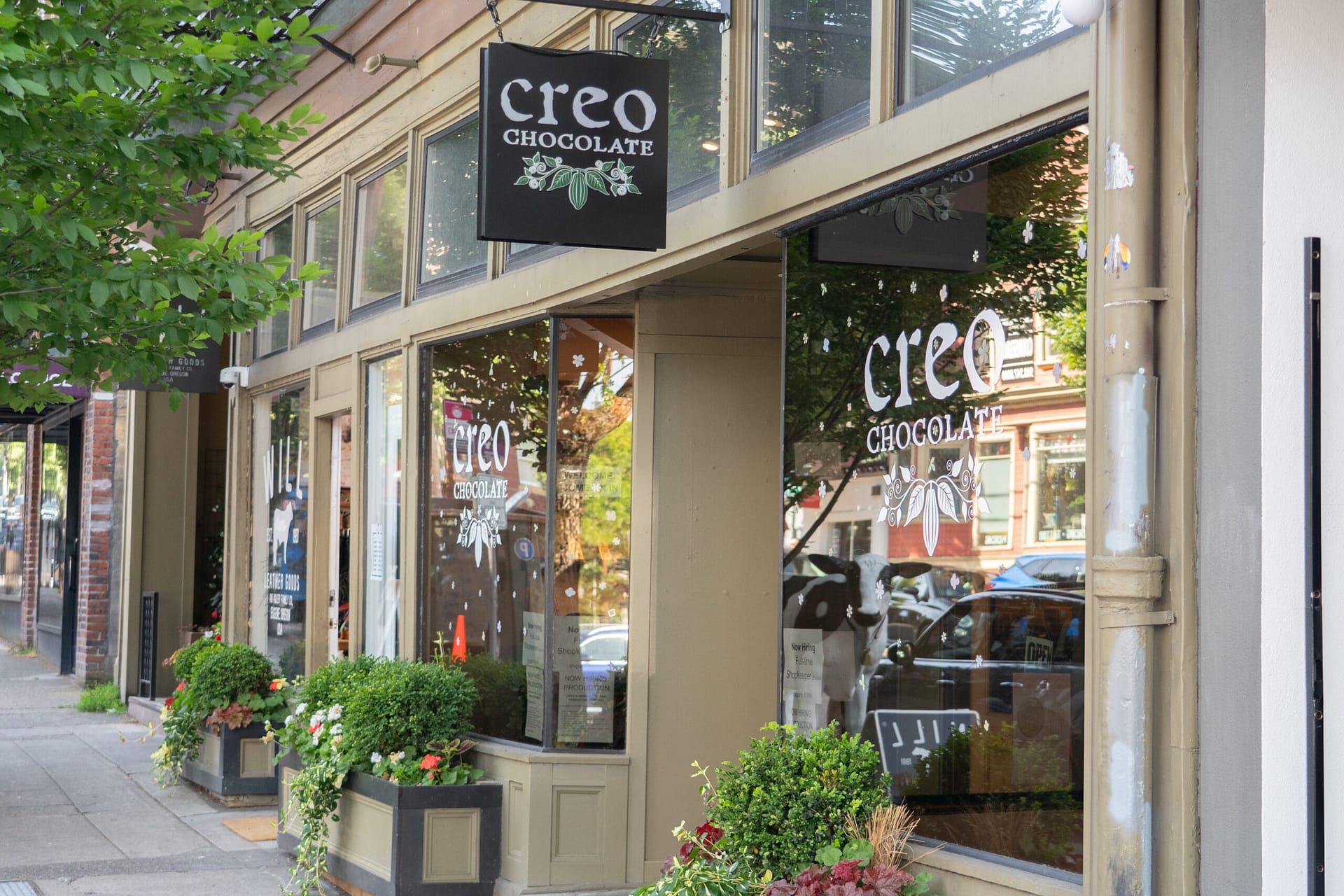 a storefront of a chocolate store